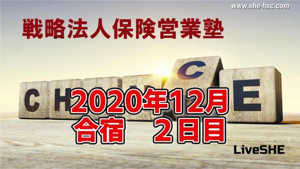 【受講者専用】 SHE本講座　2020年12月合宿（２日目）